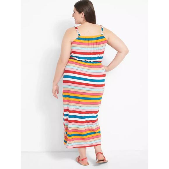 Lane Bryant Colorful Chevron Stripe Mid-Calf Sheath Dress EUC Sz 14/16 Knit - Picture 14 of 15